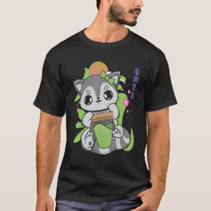 T-shirt Racoon Boire Mochi Et Thé De Lait Pour Boba
