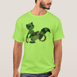 T-shirt "Racoon de danse polynésienne de tambour de