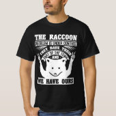 T-shirt Racoon ordures panda voleur de chat rue (Devant)