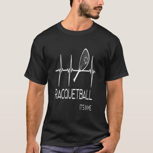 T-shirt Racquetball. C'est en moi. Une action de squash (Devant)