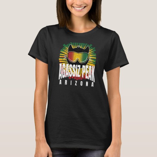 T-shirt Rad Agassiz Peak Reggae Kitty Chat avec Jamaïcain  (Devant)