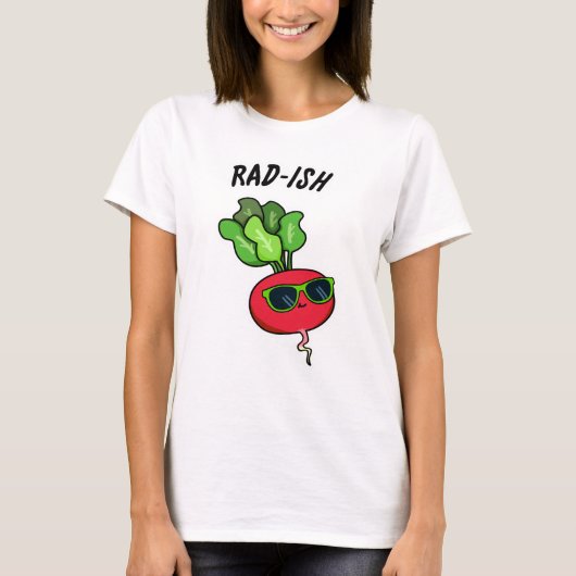 T-shirt Rad-ish Funny Vegetable Radish Pun (Devant)