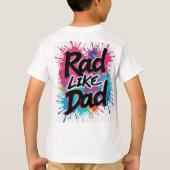 T-shirt Rad Like Dad Shirt Retro Toddler Tee de fête des p (Dos)