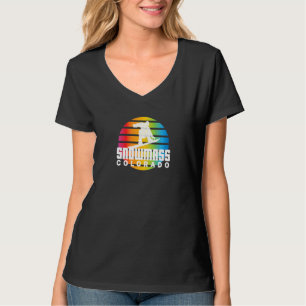T-shirt Rad Snowboard Retro Sun Snowboardeur Snowmass Coul