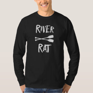 T-shirt Radeau de rat de rivière Camping en canotage Canoë