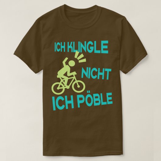 T-shirt Radfahrer Rowdy lustige Sprche Fahrrad (Design devant)