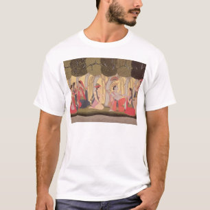 T-shirt Radha et Krishna posés dans un verger, Kulu
