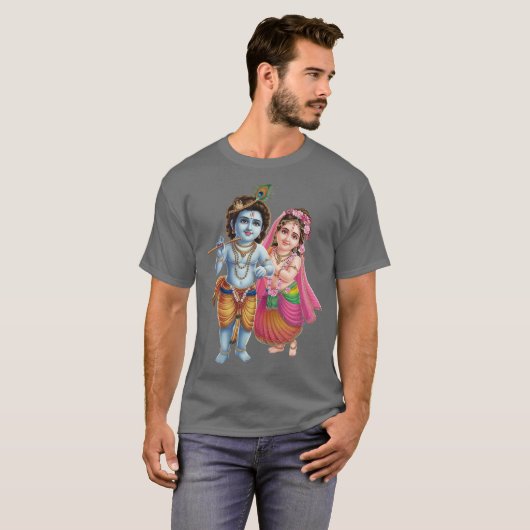 T-SHIRT RADHA KRISHNA (Devant entier)