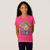 T-Shirt Radiant Positivity fille tendance (Devant entier)