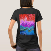 T-shirt "Radiant Reflection" Abstrait coloré  (Dos)