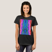 T-shirt "Radiant Reflection" Abstrait coloré  (Devant entier)