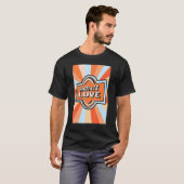 T-shirt Radiate Love rainbow happiness hippies quote 1 (Devant entier)