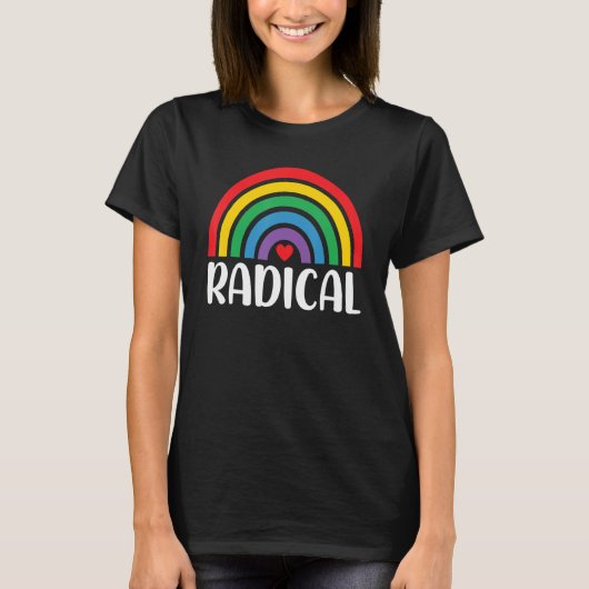 T-shirt Radical Pride Rainbow Rainbow pour femmes (Devant)