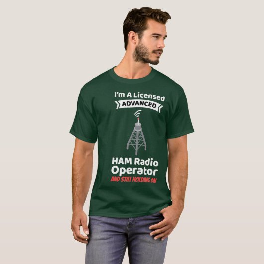 T-shirt Radio amateur Opérateur Funny Ham Radio Avancé (Devant entier)