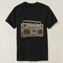 Radio Boombox Vintage Marbre & Or Luxueux 90