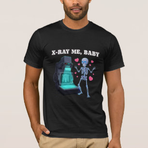T-shirt Radio-graphie-moi bébé squelette drôle