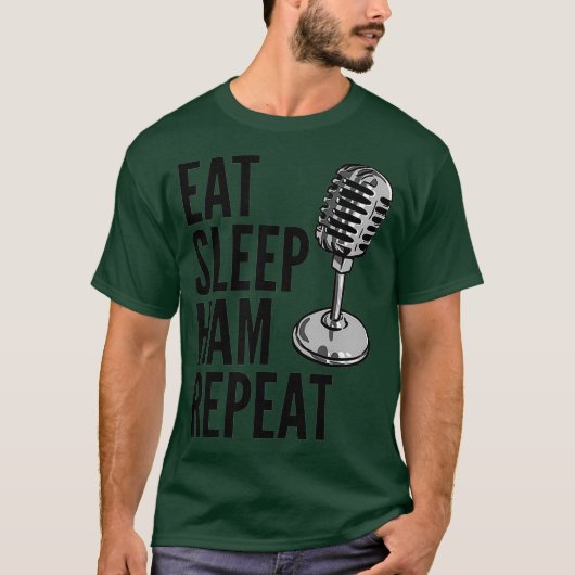 T-shirt Radio jambon - Répéter le jambon du sommeil (Devant)