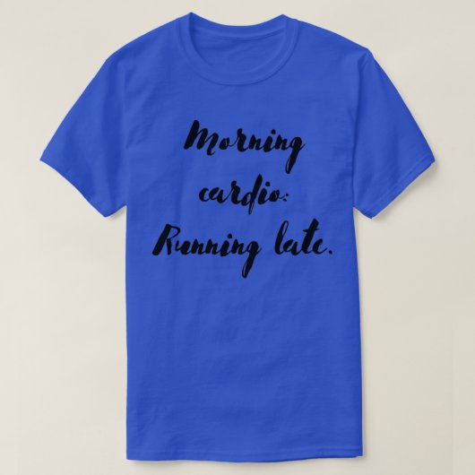 T-shirt Radio matinale en cours d'exécution en fin de 1 (Design devant)