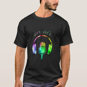 T-shirt Radio Microphone Sur Podcast En Air