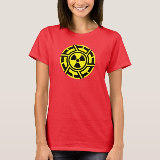 T-shirt RADIOACTIVE cool science geek nerd tee (Devant)