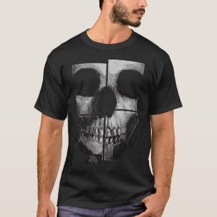 T-shirt Radiographie du crâne : Perspective fragmentée