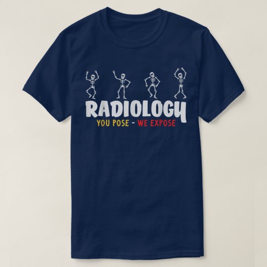 T-shirt Radiologie amusante Xray Skeletons radiologiste (Design devant)