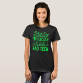 T-shirt radiologie dire x ray technologue rad tech blagues (Devant entier)