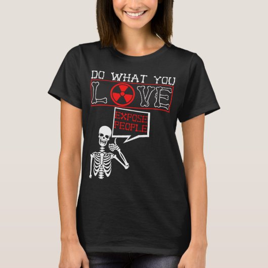 T-shirt Radiologie Humour Skeleton Xray Radiologiste (Devant)