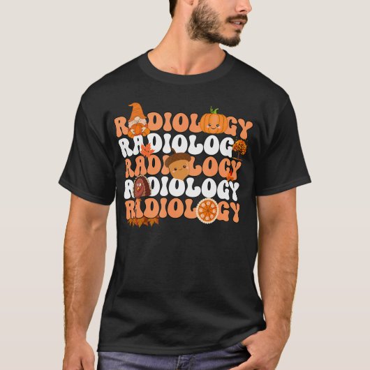 T-shirt Radiologie rétro Citrouille radiologue Xray Fall T (Devant)
