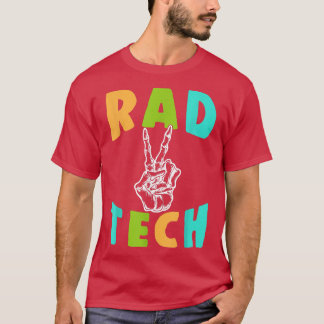T-shirt Radiologie Xray Squelette Main de la paix Signal R