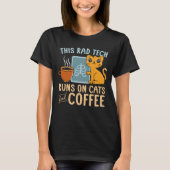 T-shirt Radiologue Fonctionne Sur Les Chats Et Café Radiol (Devant)
