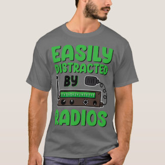 T-shirt Radioopératrice de jambon Radio amateur Morse CB H