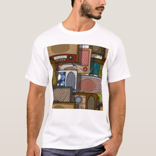 T-shirt Radios vintages (Devant)