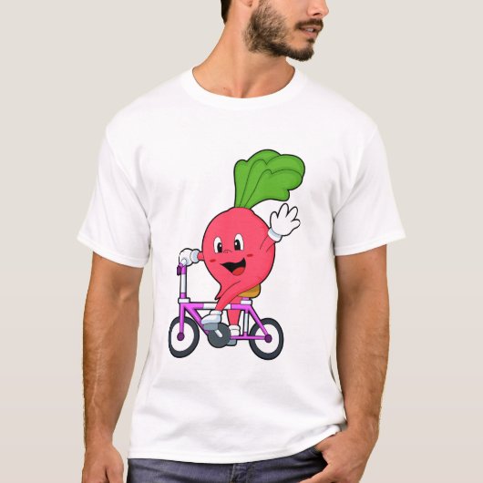 T-shirt Radish avec vélo (Devant)