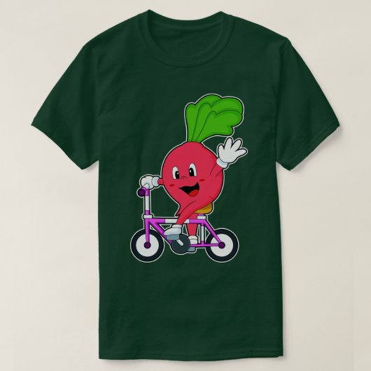 T-shirt Radish avec vélo (Design devant)