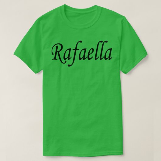 T-shirt Rafaella nom noir lettre texte (Design devant)