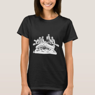 T-shirt Rafting - Bateau Raquette d'eau blanche