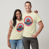 T-shirt Rafting de la rivière Retro Bow (Unisexe)