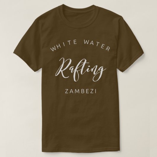 T-shirt Rafting d'eau blanche Zambezi (Design devant)