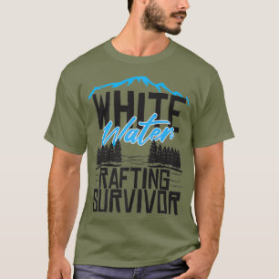 T-shirt Rafting eau vive Survivor drôle Première fois