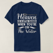 T-shirt Rafting Heaven Est Un Canot De Paddle Un Peu Plus  (Design devant)