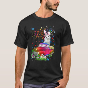 T-shirt Ragdoll Chat Bunny Camion Chasse Oeufs Arbre Pâque