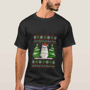 T-shirt Ragdoll Chat Feux de Noël Noël Noël Noël Noël Vila