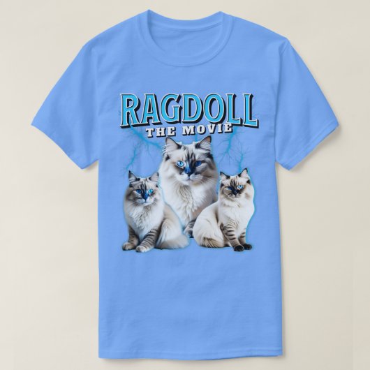 T-shirt Ragdoll Chat Le Film (Design devant)