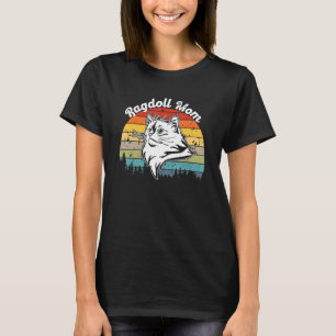 T-shirt Ragdoll Chat Mon Retro Sunset Vintage 2