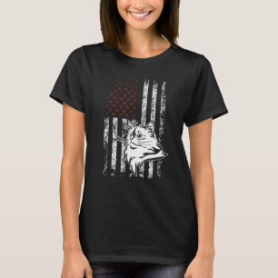 T-shirt Ragdoll Chat US Drapeau Américain Patriotique Vint