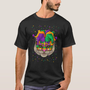 T-shirt Ragdoll Mardi Gras Chat Face Carnaval Jester Festi
