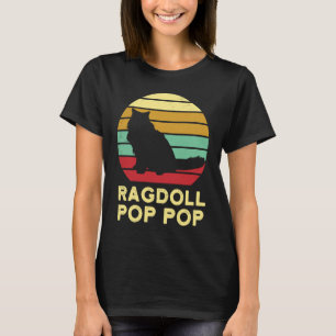 T-shirt Ragdoll Rétro Pop Pop Chat Ragdoll Papa Poupée Gra