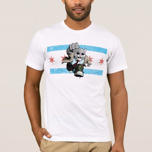 T-shirt Rage Chicago de hamster (Devant)