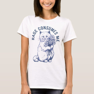 T-shirt Rage me consomme - Drôle cadeau Amoureux des chats